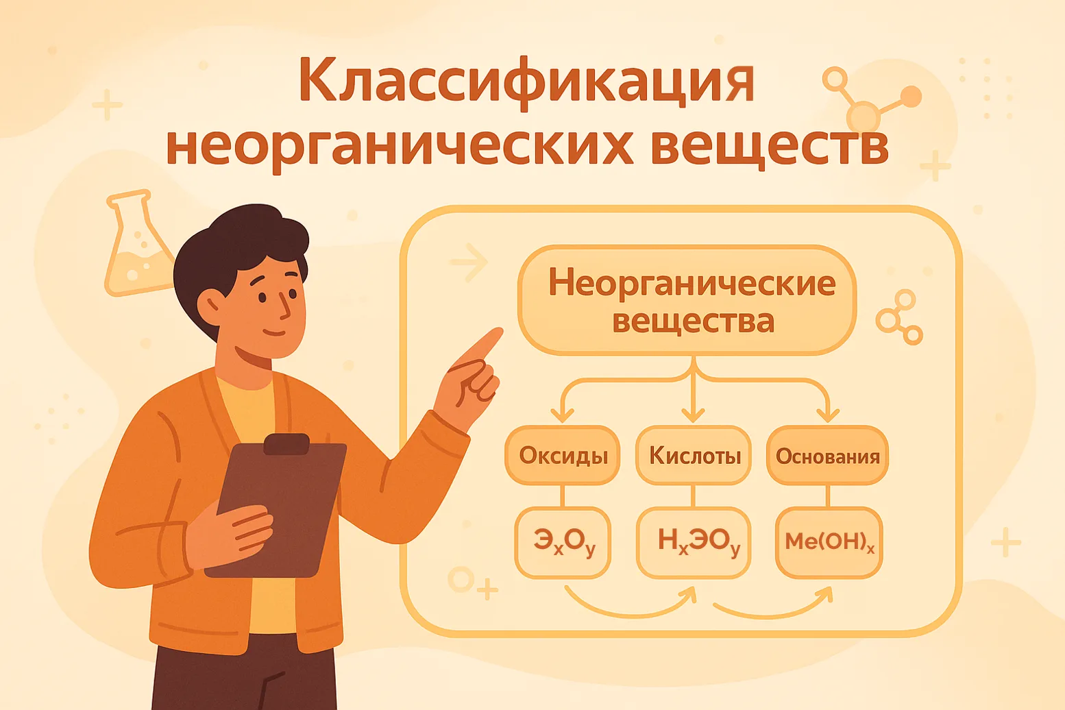 Классификация неорганических веществ: оксиды, кислоты, основания и соли