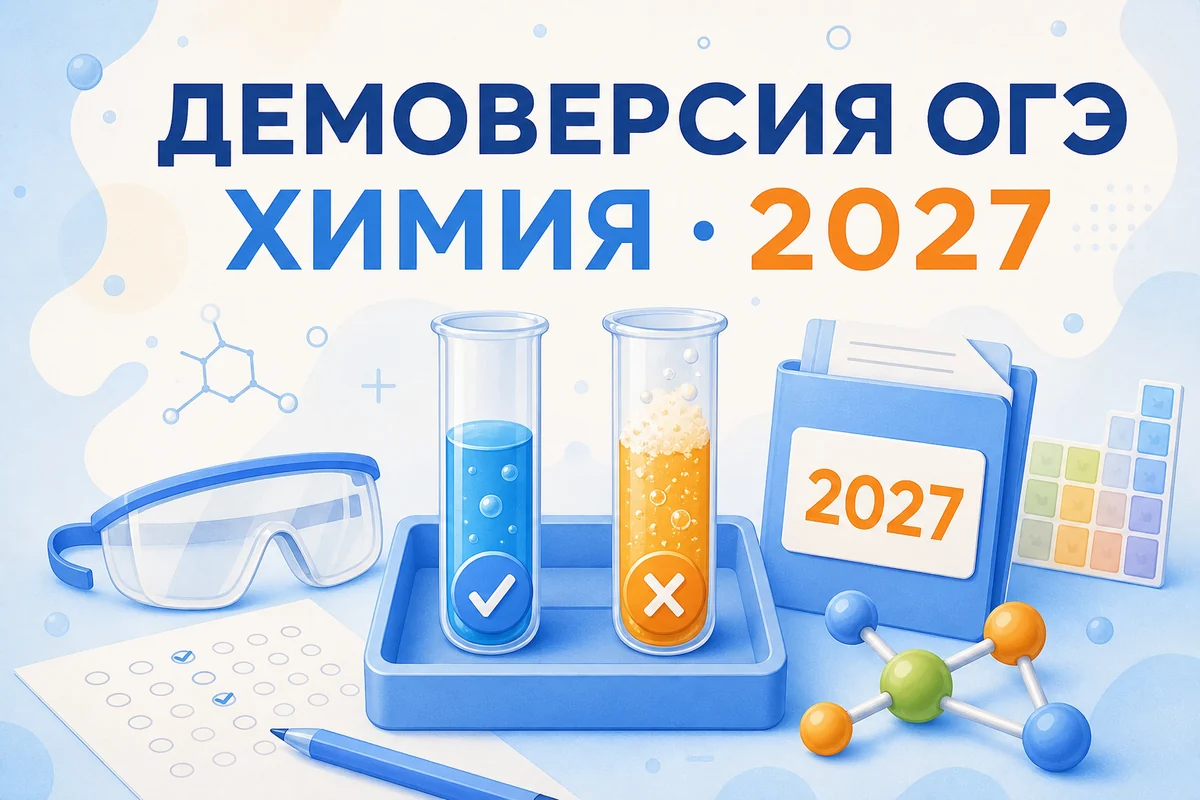 Демоверсия ОГЭ по химии 2027 ФИПИ: скачать и разбор
