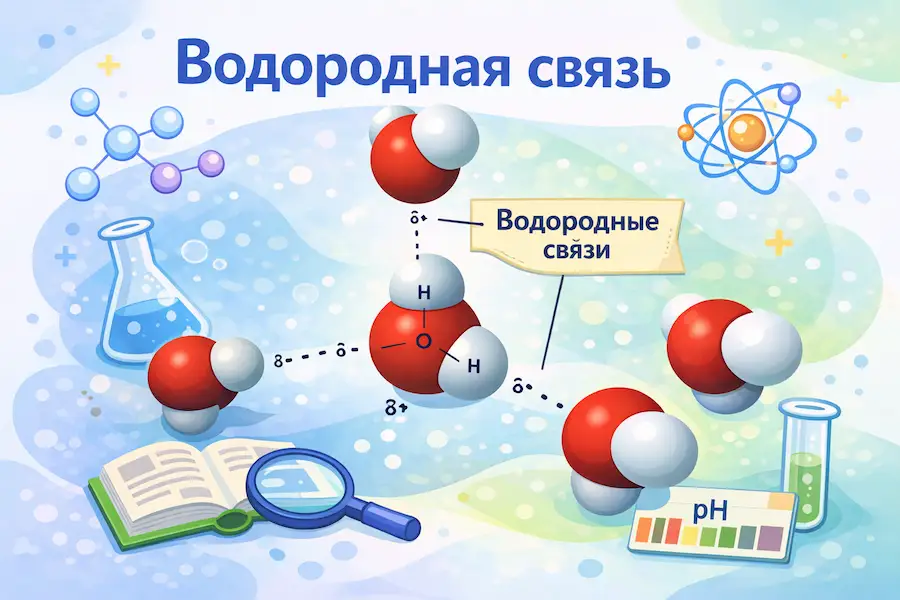 Водородная связь: что это такое, как её определить и как найти в заданиях ЕГЭ по химии