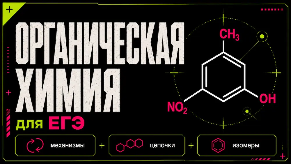 Органическая химия с&nbsp;нуля для цели&nbsp;80+
